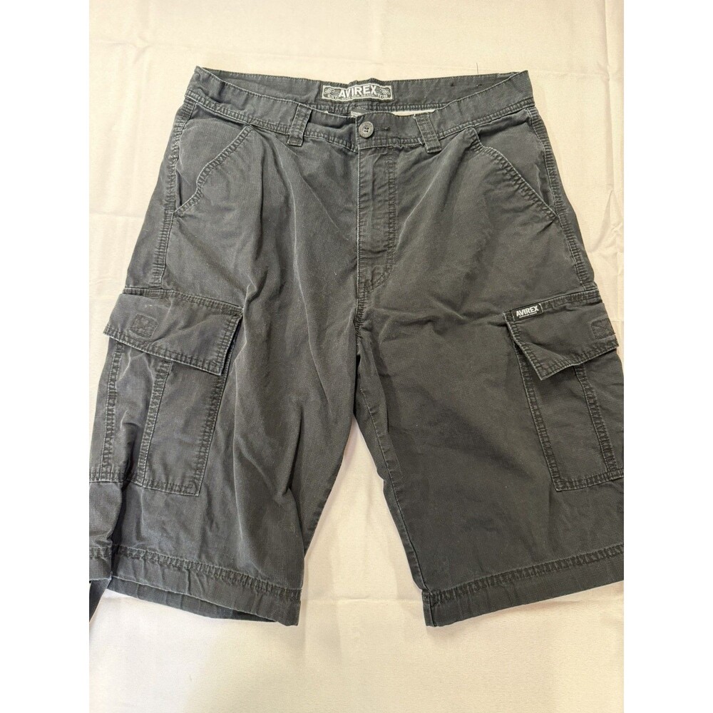 Avirex Y2K Baggy Black Jorts Shorts Cargo Size 34